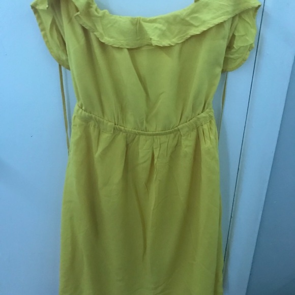 Yellow spaghetti strap short dress - Picture 3 of 5